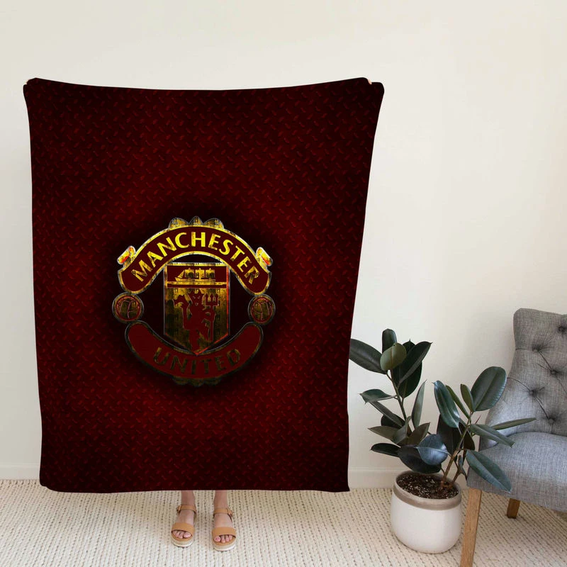 Manchester United Club Logo Fleece Blanket