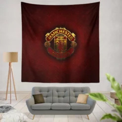 Manchester United Club Logo Tapestry