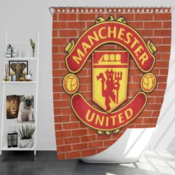 Manchester United FC Active Football Club Shower Curtain