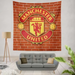 Manchester United FC Active Football Club Tapestry