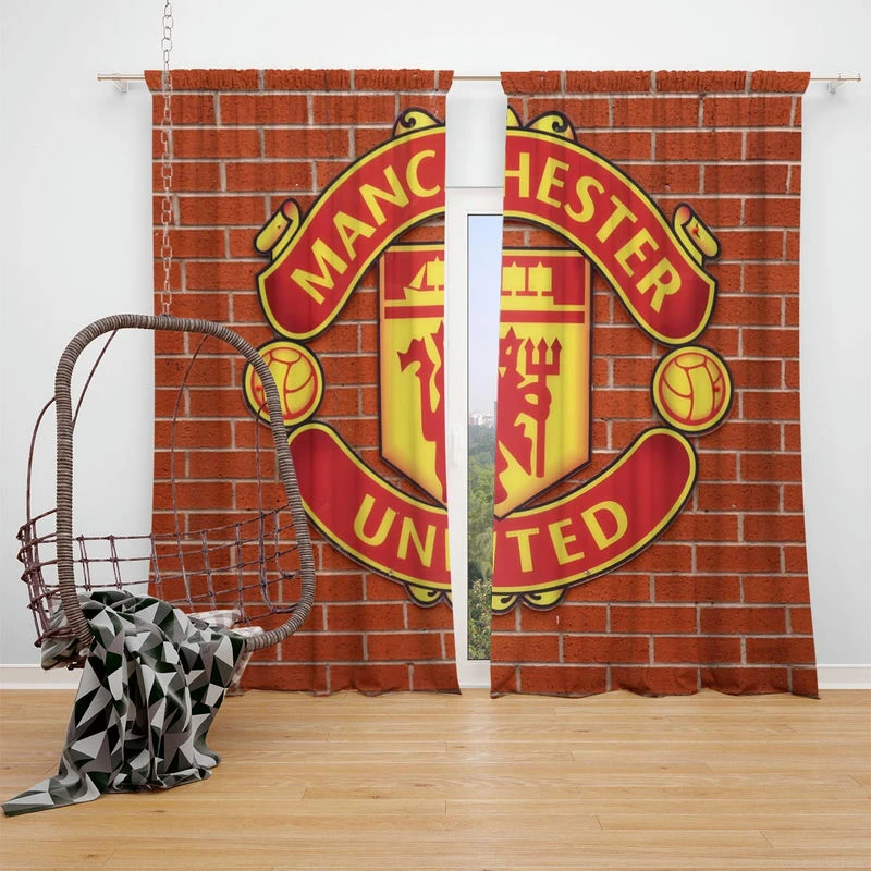 Manchester United FC Active Football Club Window Curtain