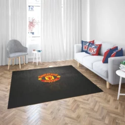 Manchester United FC Energetic Football Player Rug 2