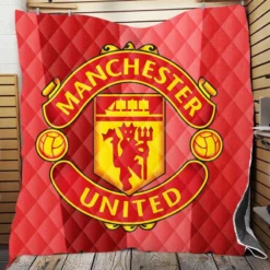 Manchester United FC Premier League Football Club Quilt Blanket