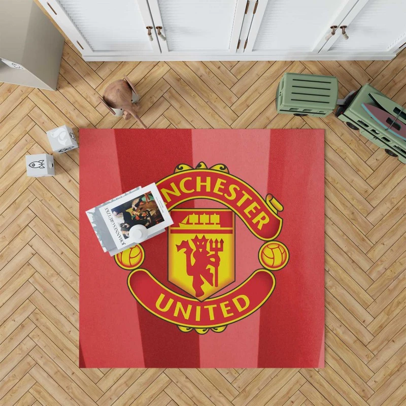 Manchester United FC Premier League Football Club Rug