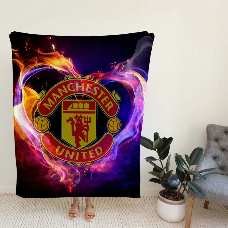 Manchester United FC Premier League UK Football Club Fleece Blanket