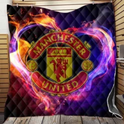 Manchester United FC Premier League UK Football Club Quilt Blanket