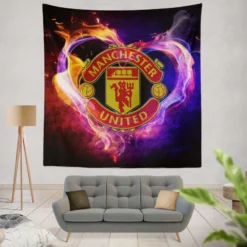 Manchester United FC Premier League UK Football Club Tapestry