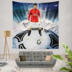 Manchester United Football Player Cristiano Ronaldo Tapestry