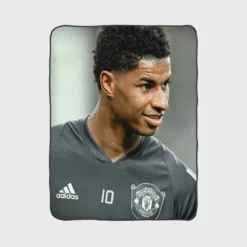 Manchester United Footballer Marcus Rashford Fleece Blanket 1