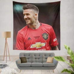 Manchester United Player David Beckham Tapestry