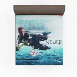 Manuel Neuer Excellent German Soccer Player Fitted Sheet