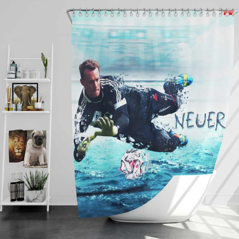 Manuel Neuer Excellent German Soccer Player Shower Curtain