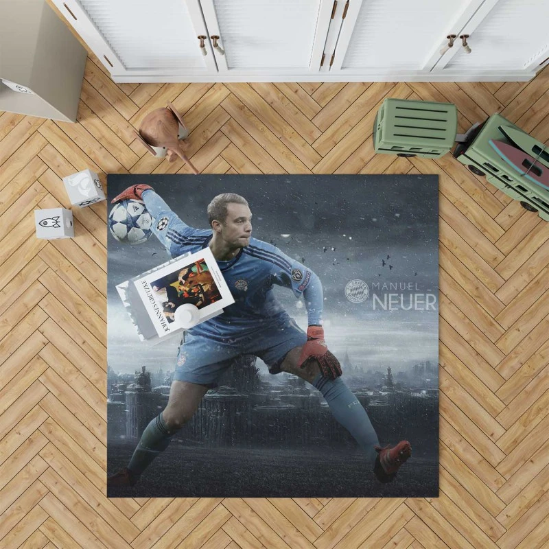 Manuel Neuer Powerful German Football Player Rug