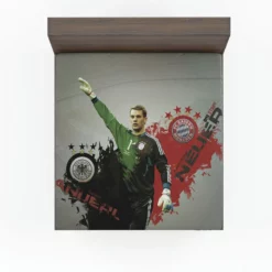 Manuel Neuer Professional German Football Player Fitted Sheet