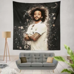 Marcelo  Copa del Rey Real Madrid Tapestry