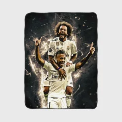 Marcelo & Mariano  Real Madrid Fleece Blanket 1