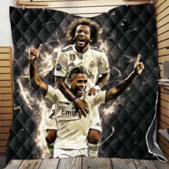 Marcelo & Mariano  Real Madrid Quilt Blanket
