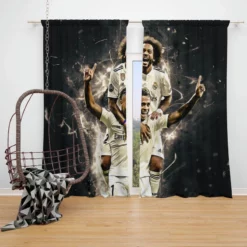 Marcelo & Mariano  Real Madrid Window Curtain