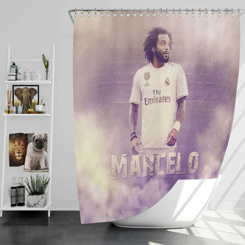 Marcelo Vieira Brazil Sports Player Shower Curtain