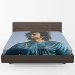 Marcelo Vieira Competitive Football Player Fitted Sheet 1