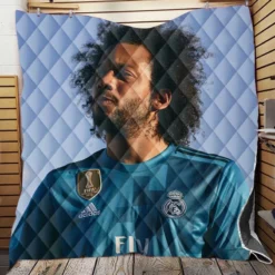 Marcelo Vieira Competitive Football Player Quilt Blanket