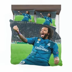 Marcelo Vieira Determined Madrid Footballer Player Bedding Set 1