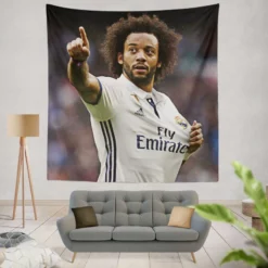 Marcelo Vieira European Cup Football Player Tapestry