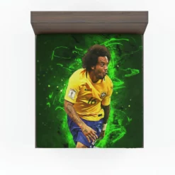 Marcelo Vieira da Silva Junior Brazilian Sports Player Fitted Sheet