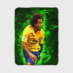 Marcelo Vieira da Silva Junior Brazilian Sports Player Fleece Blanket 1