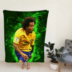 Marcelo Vieira da Silva Junior Brazilian Sports Player Fleece Blanket