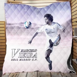 Marcelo Vieira da Silva Junior Soccer Player Quilt Blanket