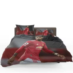 Marcus Rashford Celebrated FA Cup Football Player Bedding Set