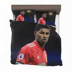 Marcus Rashford Confident United Sports Player Bedding Set 1