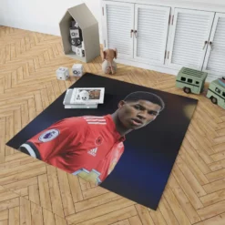 Marcus Rashford Confident United Sports Player Rug 1