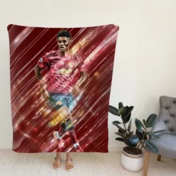 Marcus Rashford Elite United Sports Player Fleece Blanket