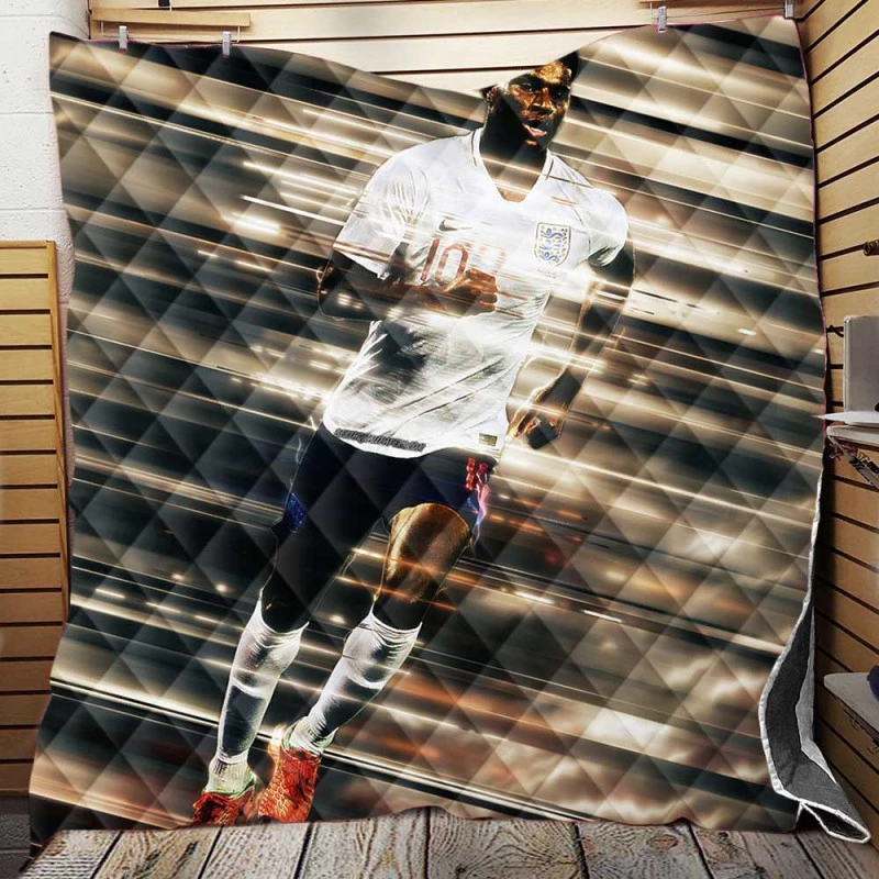 Marcus Rashford English Football Player Quilt Blanket