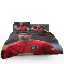 Marcus Rashford Premier League Soccer Player Bedding Set