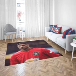 Marcus Rashford Premier League Soccer Player Rug 2