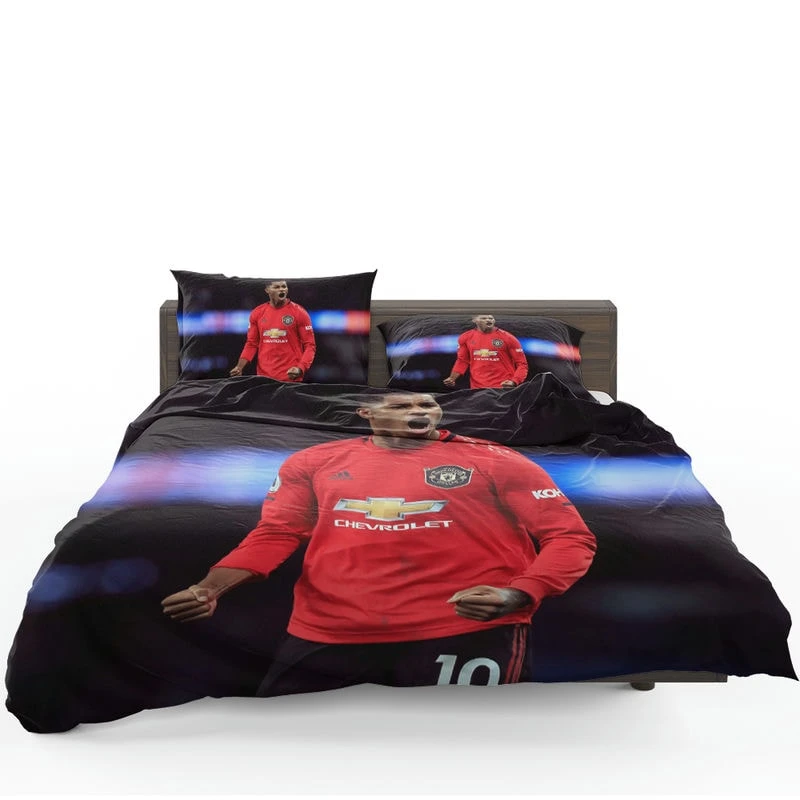 Marcus Rashford Sportive Football Player Bedding Set