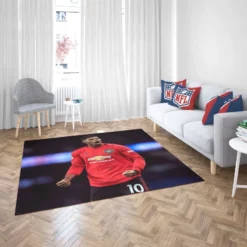 Marcus Rashford Sportive Football Player Rug 2