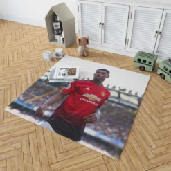 Marcus Rashford UEFA Champions League Footballer Rug 1