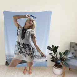 Maria Sharapova Energetic WTA Tennis Player Fleece Blanket