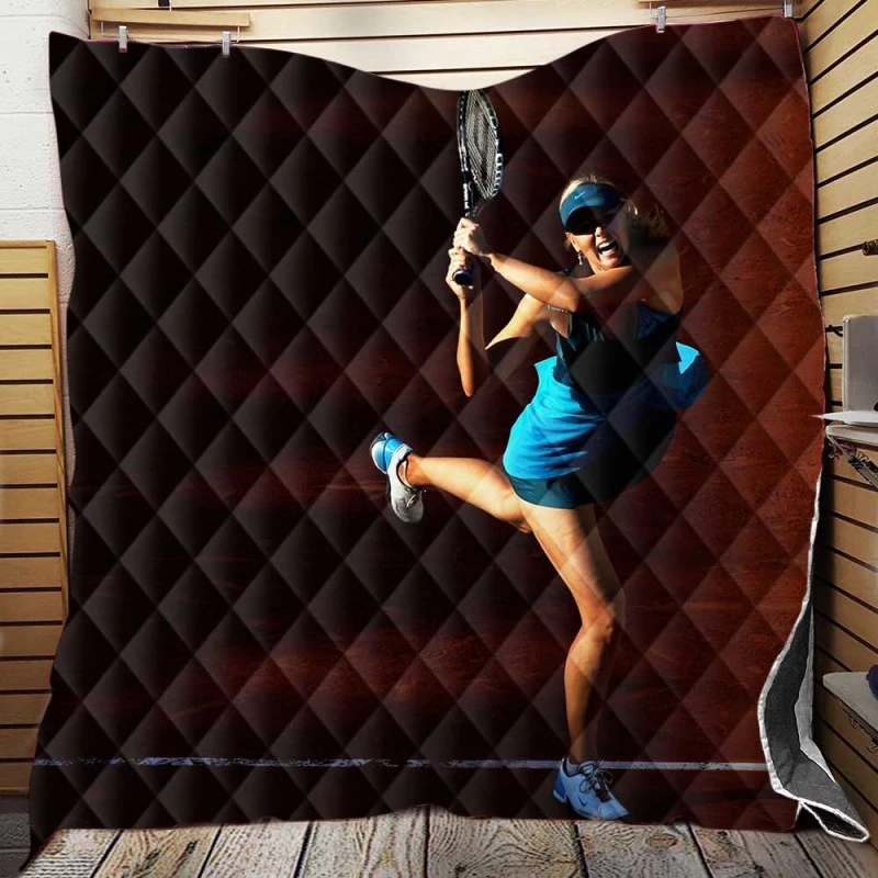 Maria Sharapova Russian World No1 Tennis Player Quilt Blanket