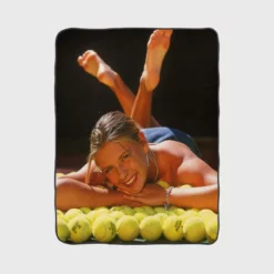 Maria Sharapova WTA Professional Tennis Player Fleece Blanket 1