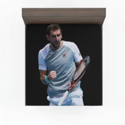 Marin Cilic Croatian professional tennis player Fitted Sheet