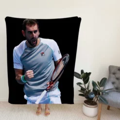 Marin Cilic Croatian professional tennis player Fleece Blanket