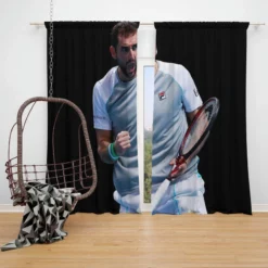 Marin Cilic Croatian professional tennis player Window Curtain