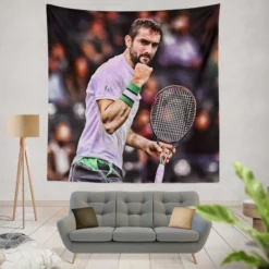 Marin Cilic Excellent WTA Tennis Player Tapestry