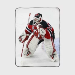 Martin Brodeur Professional Ice Hockey Goaltender Fleece Blanket 1