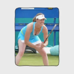 Martina Hingis Swiss Professional Tennis Player Fleece Blanket 1